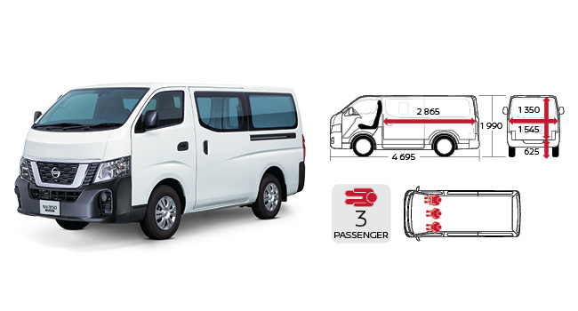 Nissan NV350 3 Seat Split