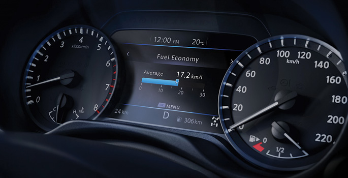 Nissan Navara driver assist display